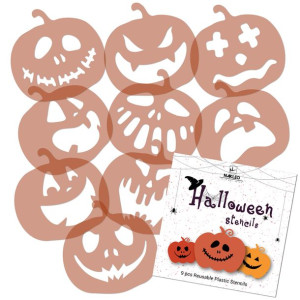 Zestaw szablonów do dekoracji ciasteczek Halloween #1 6x6cm