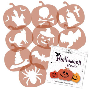 Zestaw szablonów do dekoracji ciasteczek Halloween #2 6x6cm