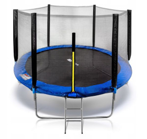 Trampolina Ogrodowa 252cm Z Siatką Drabinką Eliton