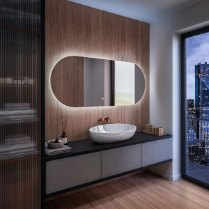 Lustro Łazienkowe Podświetlane LED Dotyk 170x90 cm