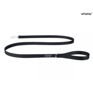 Amiplay Smycz Basic Czarna 150 cm Rozmiar XL