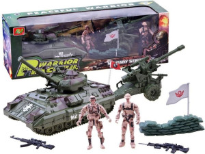 Zestaw Wojskowy Żołnierzyki Czołg Armata Za2518