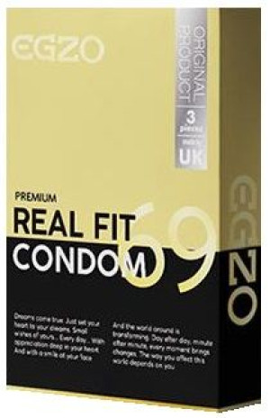 Prezerwatywy "real fit". Mniej rozciągliwe. Perfekcyjne dopasowanie.