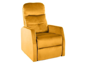 Fotel Rozkładany Ares Velvet Curry Bluvel 68