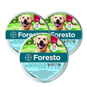 BAYER Foresto Obroża przeciw kleszczom i pchłom dla psów powyżej 8kg x3
