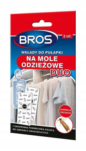 Wkłady Do Pułapki Na Mole Odzieżowe DUO 2szt Bros