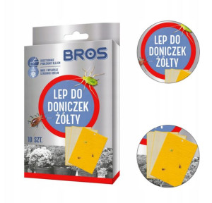 Lep Do Doniczek Żółty 10szt  Bros