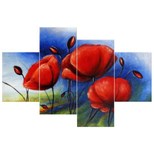 OBRAZ DRUKOWANY  Maki na polu 120x80