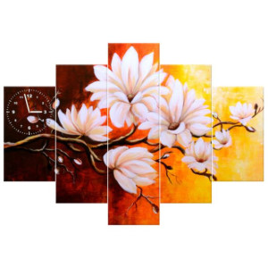 ZEGAR  Magnolie w pełni 150x105
