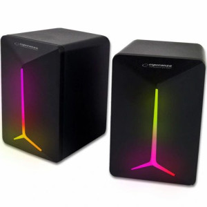 Głośniki Komputerowe 2.0 Podświetlenie Led Rgb Usb