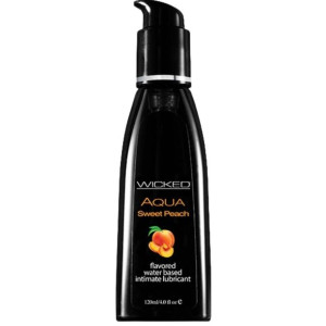 Żel-WICKED AQUA SWEET PEACH 120ML brzoskwiniowy lubrykant do ciała