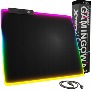 Podkładka Gamingowa Pod Mysz Kolorowa Rgb 35x30