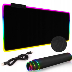 Podkładka Gamingowa Pod Mysz Kolorowa Rgb 80x30cm
