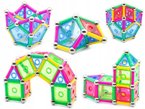 Klocki magnetyczne PANELS 110 MAGNETIC WORLD