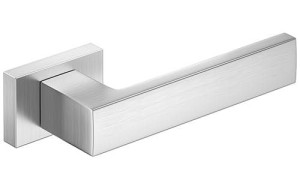 Klamka Drzwiowa Cube Rt Chrom Szczotkowany Premium