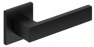 Klamka Drzwiowa Cube Slim Kolor Czarny Premium