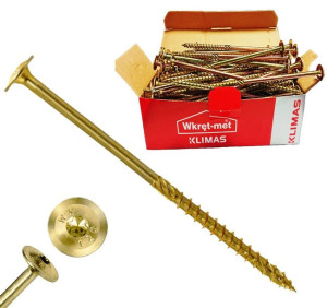 Wkręty cisielskie talerzowe TORX 8x280 50szt