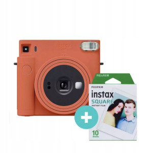 Aparat natychmiastowy Fujifilm Instax Square SQ1 pomarańczowy + WKŁAD 10szt