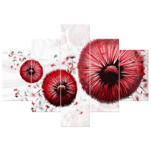 OBRAZ DRUKOWANY  Czerwone dmuchawce 100x70