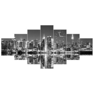 ZEGAR  Manhattan nocą 210x100