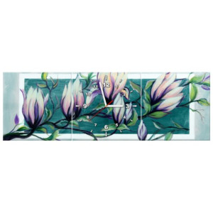 ZEGAR  Słodycz magnolii w jasnej zieleni 90x30