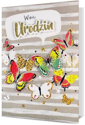 Kartka urodzinowa bogato zdobiona HM2352