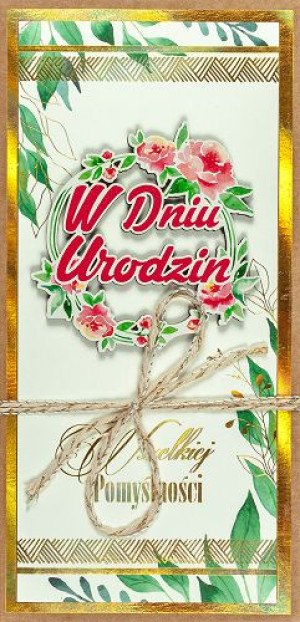 Kartka urodzinowa z życzeniami LUXDG19