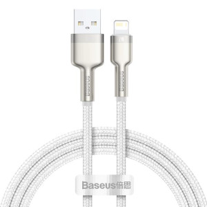 Baseus Cafule Metal Kabel Lightning 2.4a 1m Biały