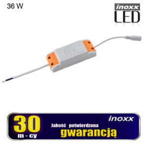 Zasilacz led 36w do paneli sufitowych slim 60x60 120x30