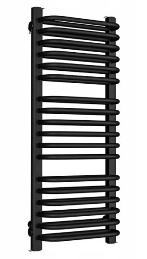 Grzejnik Łazienkowy Deco 1120/650 Kolor Czarny Mat
