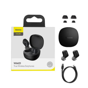 Słuchawki bezprzewodowe dokanałowe Bluetooth 5.0 TWS Baseus True Wireless E