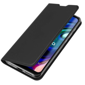 Etui MOTOROLA MOTO G10 / G30 z klapką Dux Ducis skórzane Skin Leather czarn