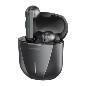 WK Design bezprzewodowe słuchawki Bluetooth TWS wodoodporne IPX4 szary (ET-