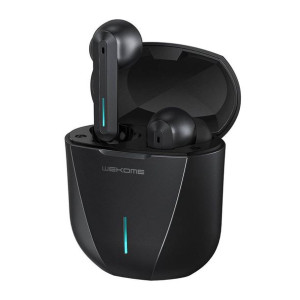 WK Design bezprzewodowe słuchawki Bluetooth TWS wodoodporne IPX4 czarny (ET