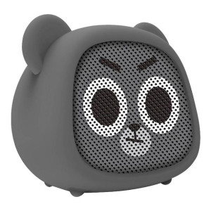 Głośnik Bluetooth 5.0 Bezprzwodowy Kivee Niedźwiedź (KV-MW12) ciemny szary