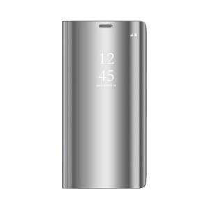 Etui Smart Clear View do Motorola Moto G8 Power Lite srebny