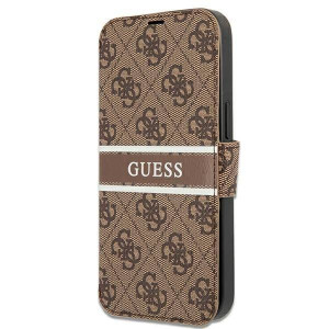 Guess etui do iPhone 13 Pro / 13 6,1" GUBKP13L4GDBR brązowy book case