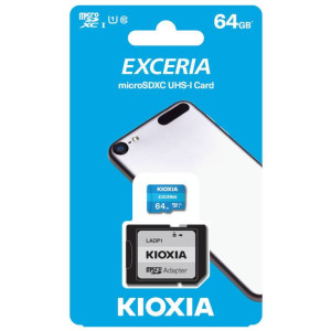Karta MicroSD 64GB KIOXIA EXCERIA UHS I U1 + adapter
