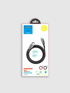 Joyroom Kabel Lightning 3a Czarny, 1m, S-m379s