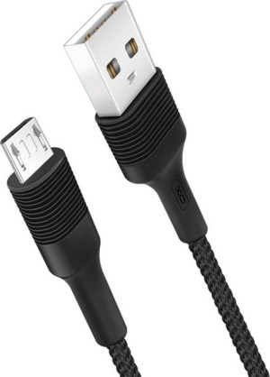 NB51 XO Kabel micro czarny 1m 2,1A