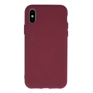 Etui SAMSUNG GALAXY A50 / A30S Silicone case elastyczne silikonowe burgundo