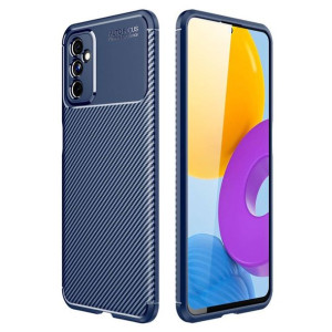 Etui SAMSUNG GALAXY M52 5G Pancerne Shockproof Nexeri Carbon Fiber niebiesk
