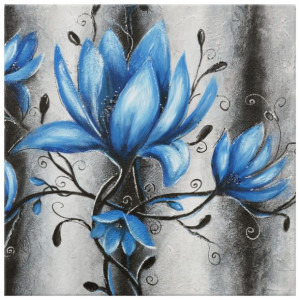 OBRAZ DRUKOWANY  Bukiet  turkusowych magnolii 40x40