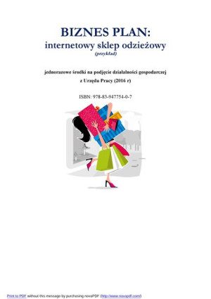 BIZNESPLAN internetowy sklep odzieżowy 2016