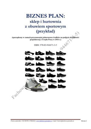 BIZNESPLAN sklep i hurtownia z obuwiem sportowym 2016