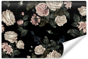 Fototapeta Flizelinowa do Salonu BUKIET Róż Kwiaty Peonie 3D 300cm x 210cm
