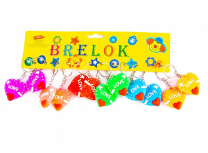 Walentynki Brelok Zawieszka Serce Zestaw 12szt