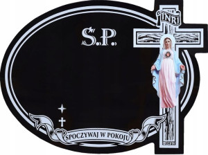 Tabliczka Nagrobna, Tabliczka Na Krzyż Nagrobny