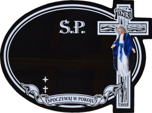 Tabliczka Nagrobna, Tabliczka Na Krzyż Nagrobny