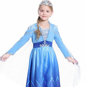 Strój Dla Dzieci Elsa Sukienka Płaszcz r. 130